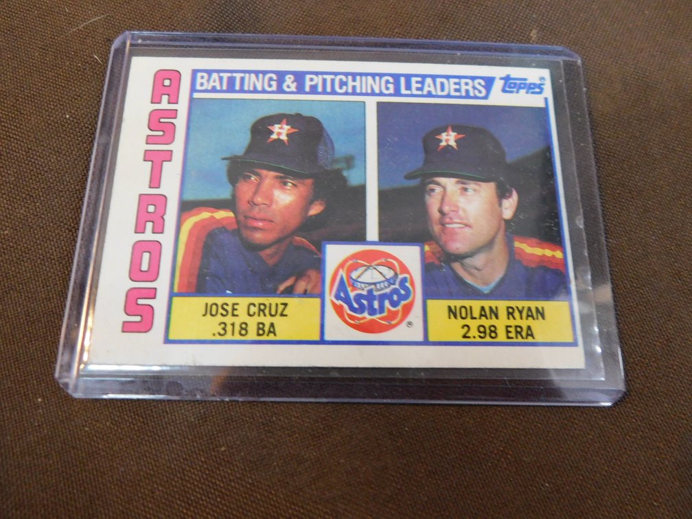 1984 Batting/Pitching Leaders Astros Card #66 by Topps