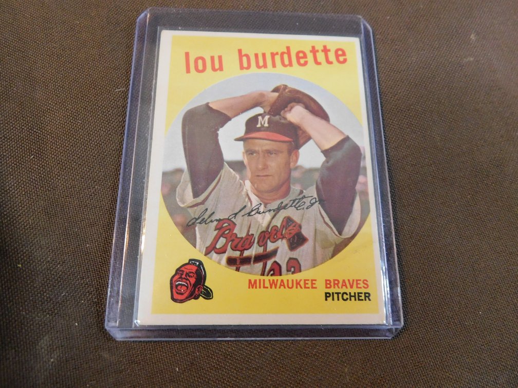 1959 Lou Burdette Card #440 by Topps