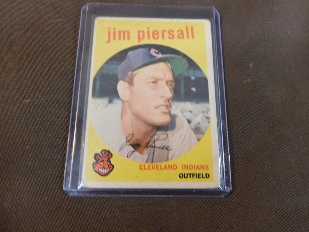 1959 Jim Piersall Card #355 by Topps