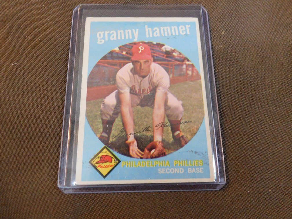 1959 Granny Hamner Card #385 by Topps