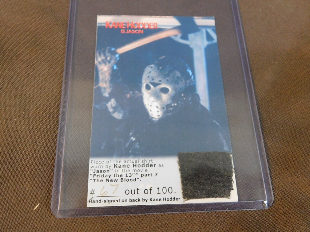 Signed Kane Hodder Card #67 out of 100