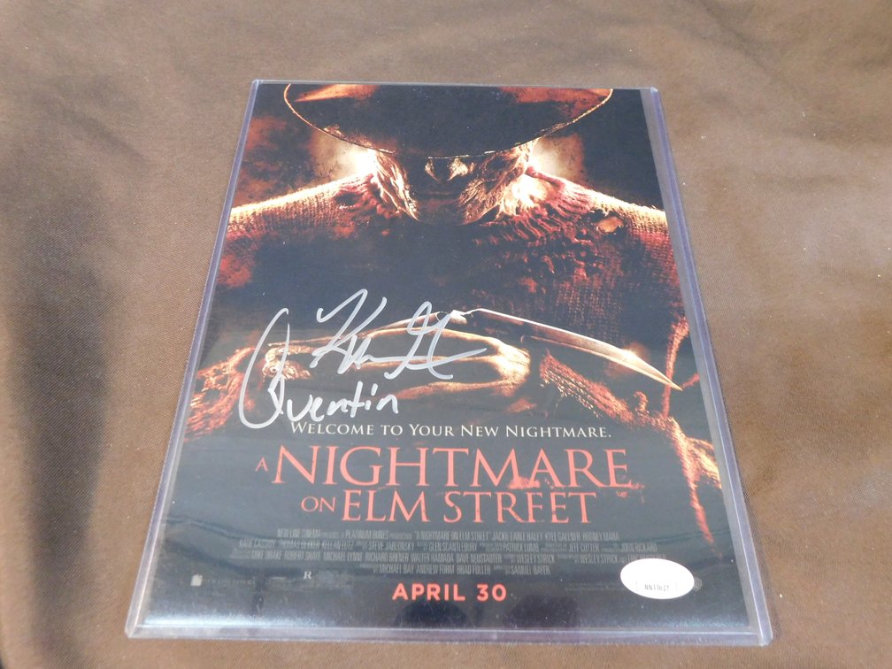 A Nightmare on Elm Street Mini Poster Signed by Kyle Gallner, Please Preview,#NN33627