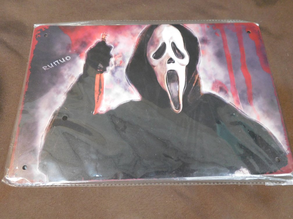 Ghost Face Sign 12" x 8"