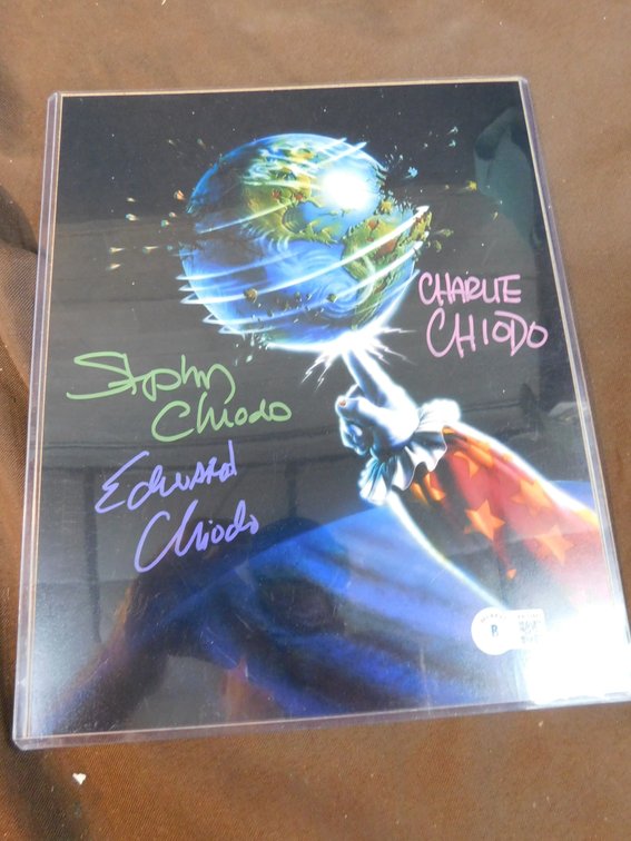 Killer Klowns Mini Poster Signed by Chiodo Brothers, Please Preview, Beckett #AB33447