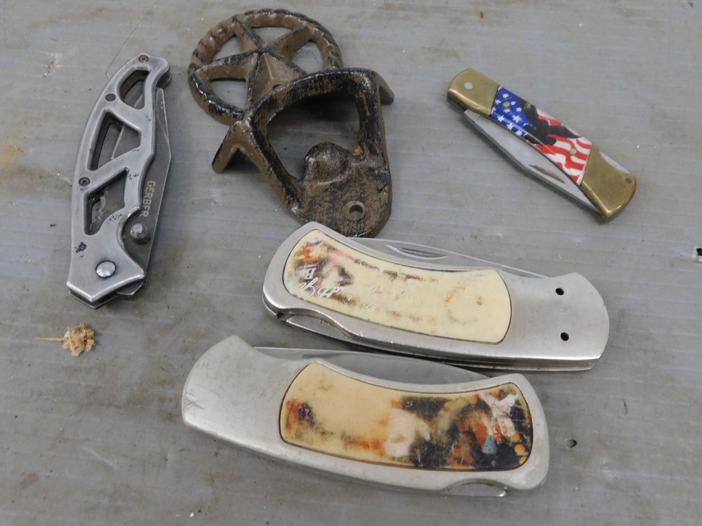 Metal Bottle Opener & Knives