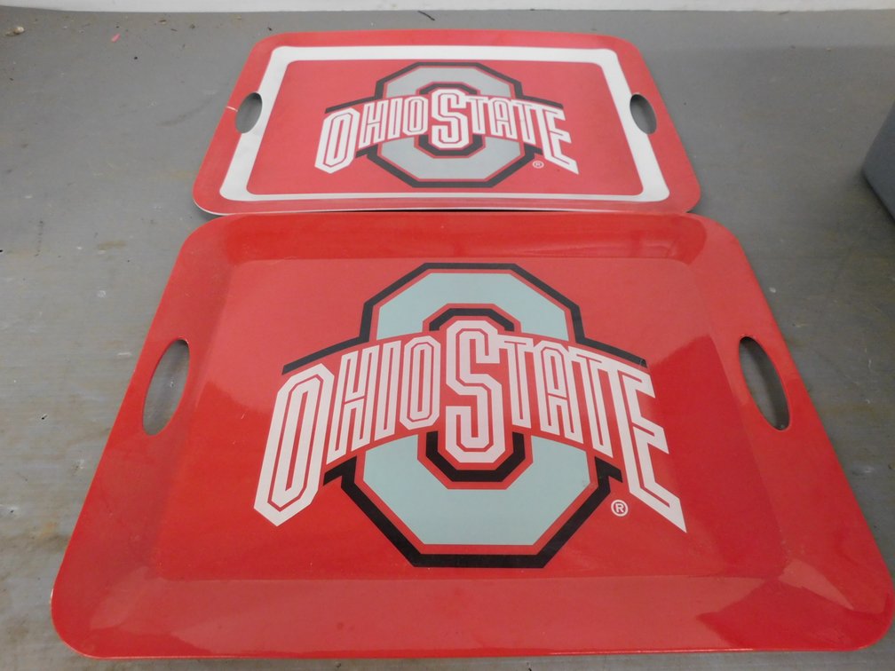 Two OSU Plastic Trays