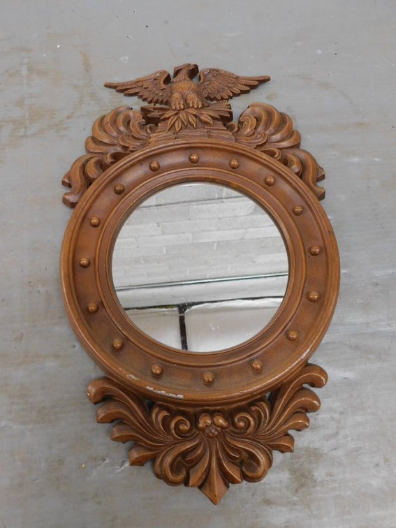 Decorative Mirror With Metal Frame 11" x 18"