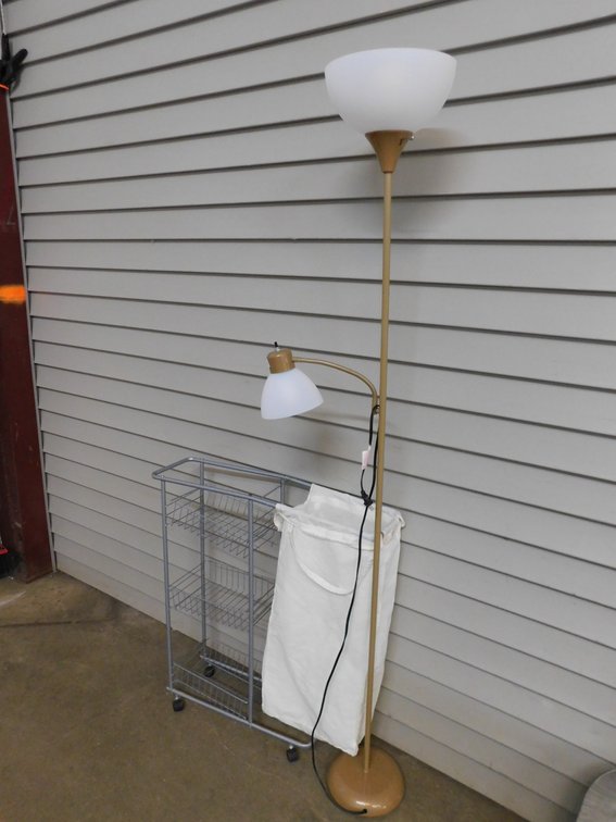 Father & Son Lamp & Laundry Cart