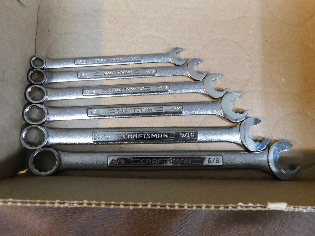Craftsman Wrenches Sizes Range from (5/16 to 5/8)