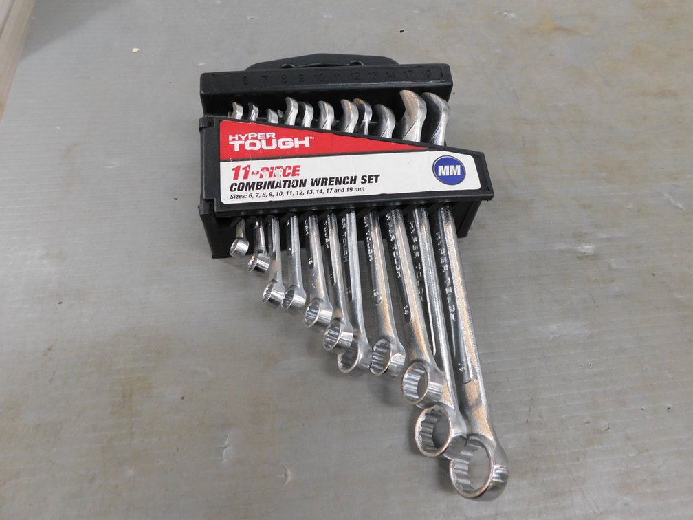 Hyper Tough 11 Piece Combination Wrench Set