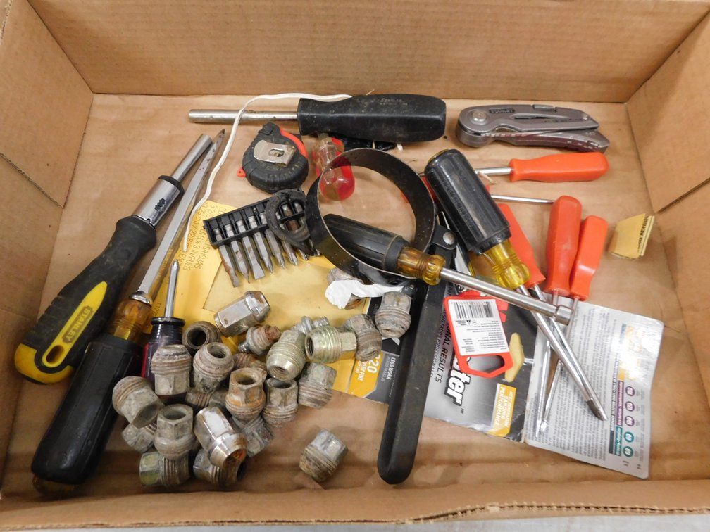 Screwdriver, Oil Filter Changer, Tape Measure etc.