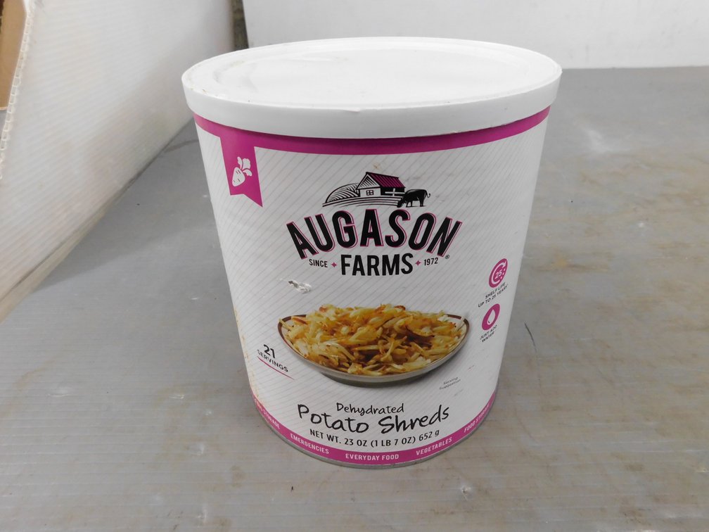 Augason Farms Dehydrated Potato Shreds Net Wt. 23 Oz, BB 12JAN48