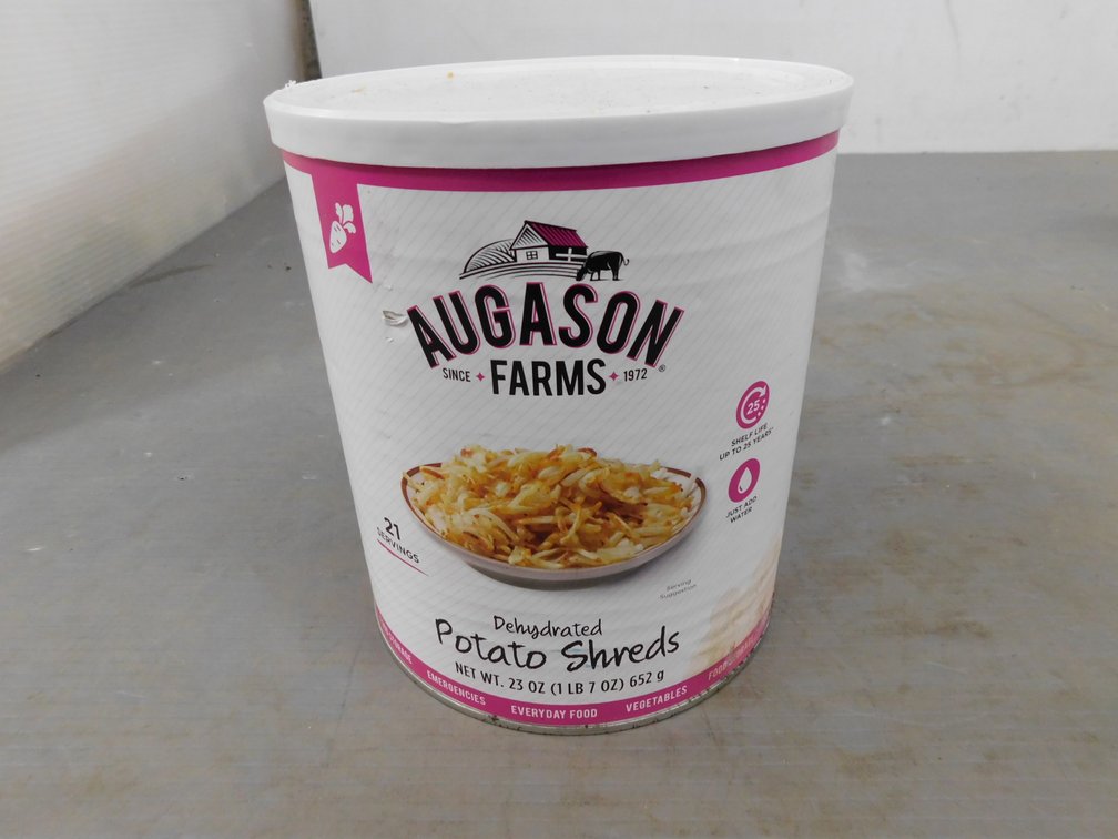 Augason Farms Dehydrated Potato Shreds Net Wt. 23 Oz, BB 14May49