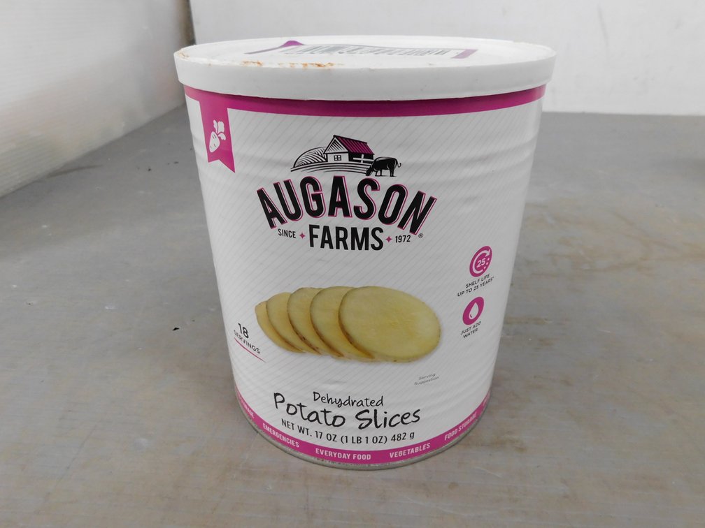 Augason Farms Dehydrated Potato Slices Net Wt. 17 oz, BB 30MAR48
