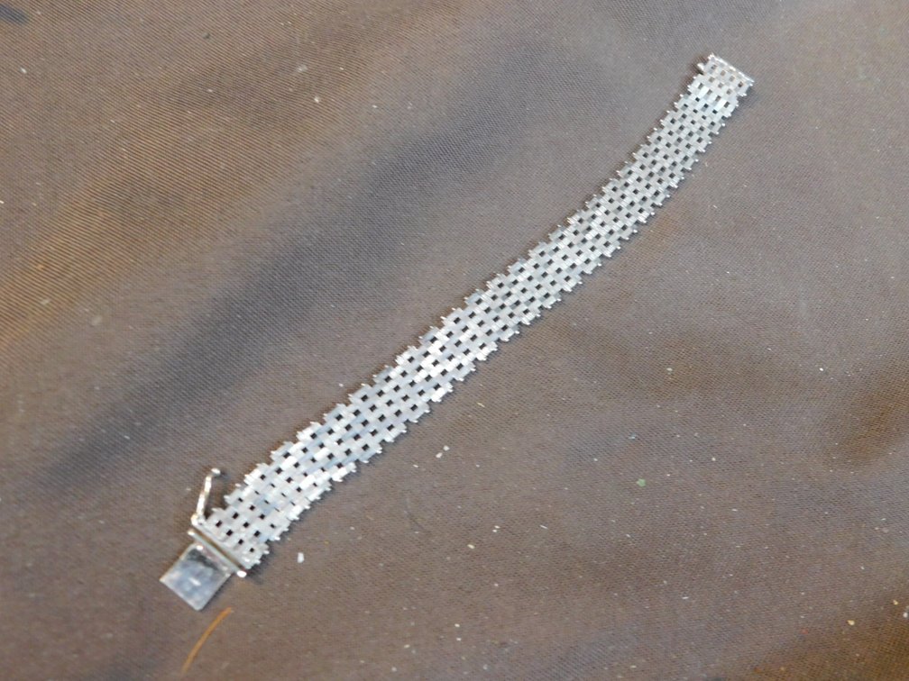 Sterling Silver Bracelet Marked 925 Italy