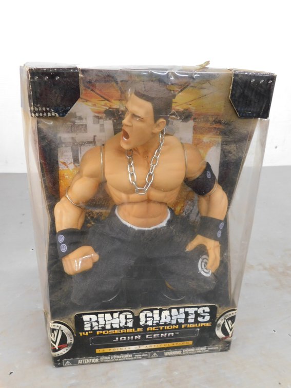 2006 Ring Giants 14" Poseable Action Figure John Cena, New in Package