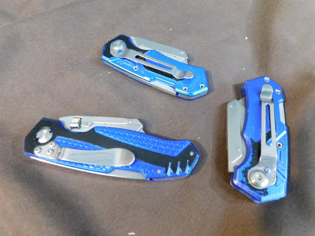 Three Kobalt Box Cutters