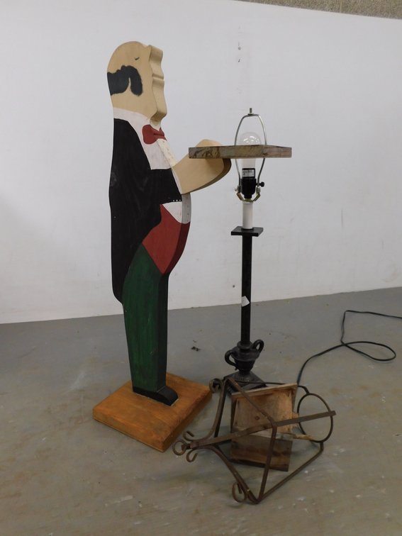 Lamp, Wood Butler, Bird house etc.