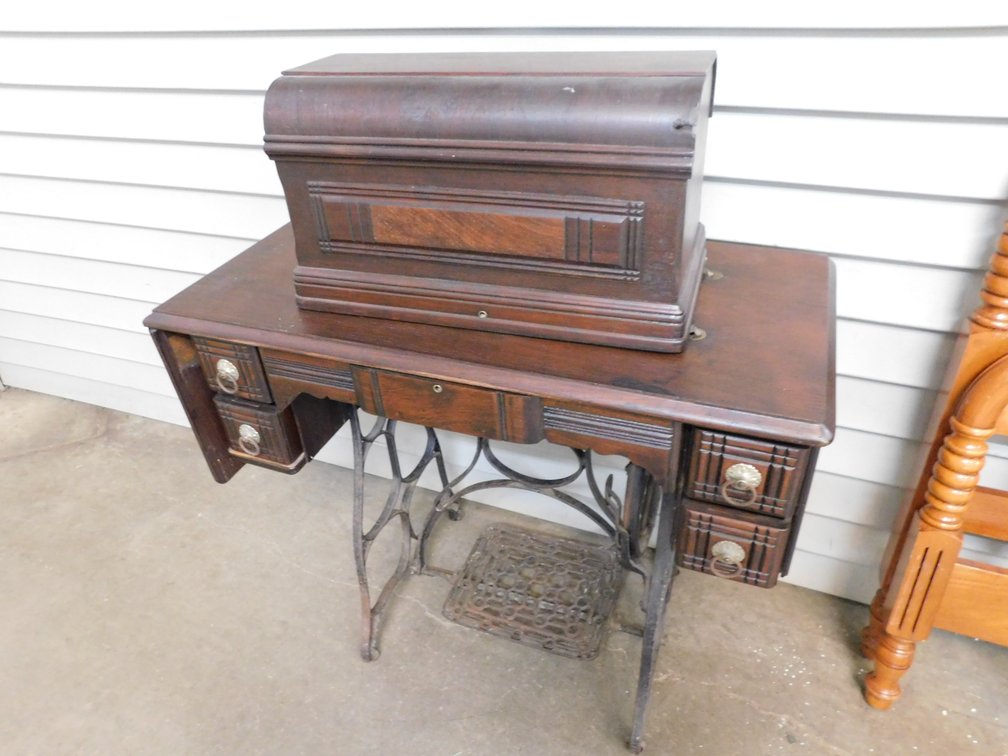 Vintage Wabash Sewing Machine with Cabinet