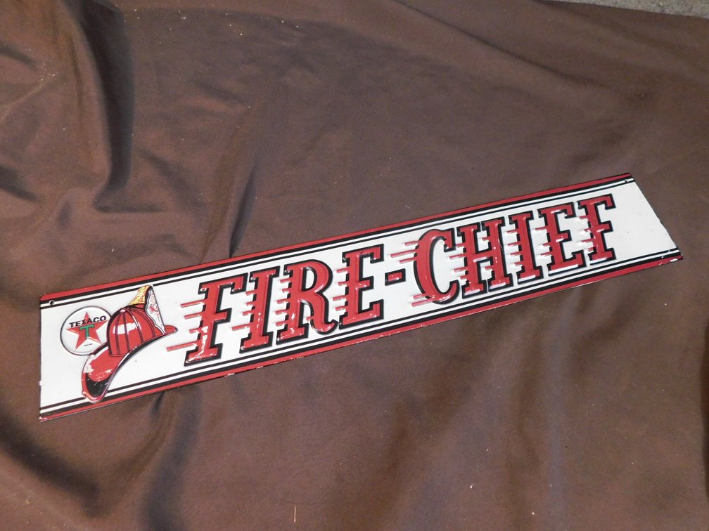 Fire Chief Sign 22" W x 4" T