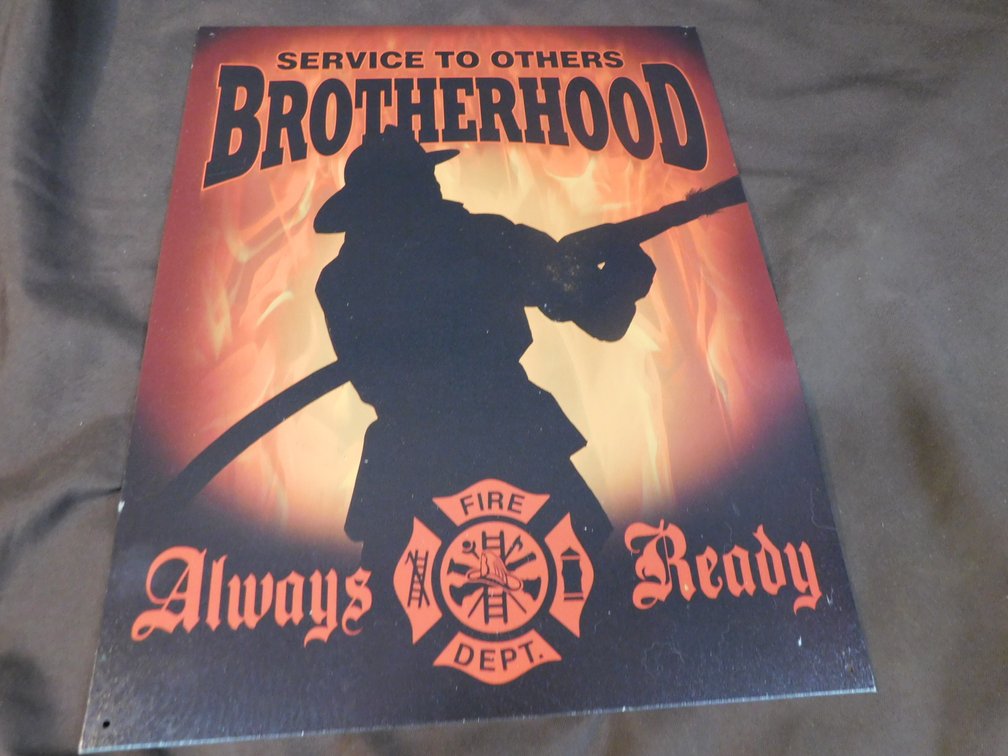 Service to Others Brotherhood Metal Sign 12 1/2" x 16"