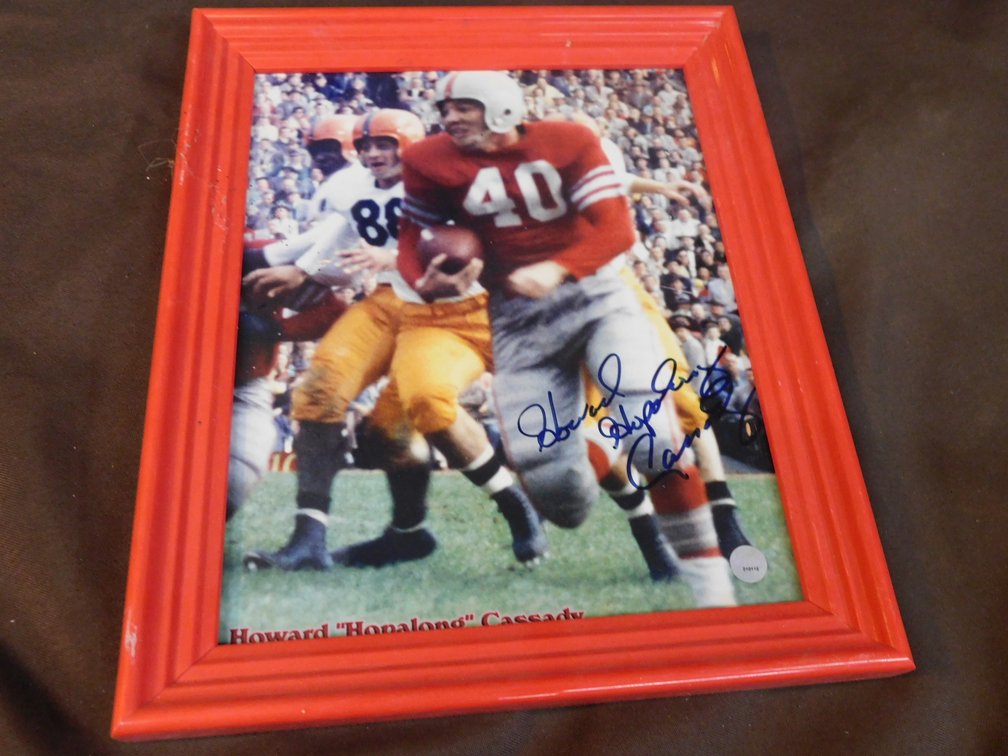 Vintage OSU Great Howard "Hopalong" Cassidy Signed Photo 9 1/2" x 11 1/2"