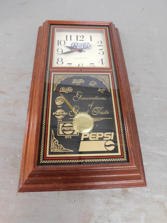 Pepsi-Cola Clock 14" x 25"
