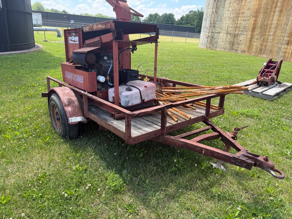 Tailgate Mulcher Straw Blower and Utility Trailer
