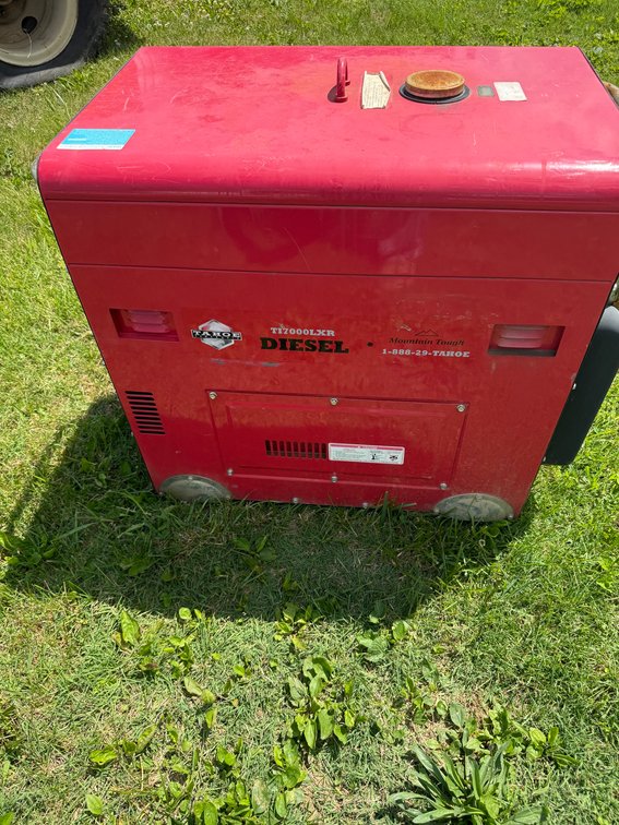Tohoe Generator Diesel 7000 Watt, "Unknown Condition"