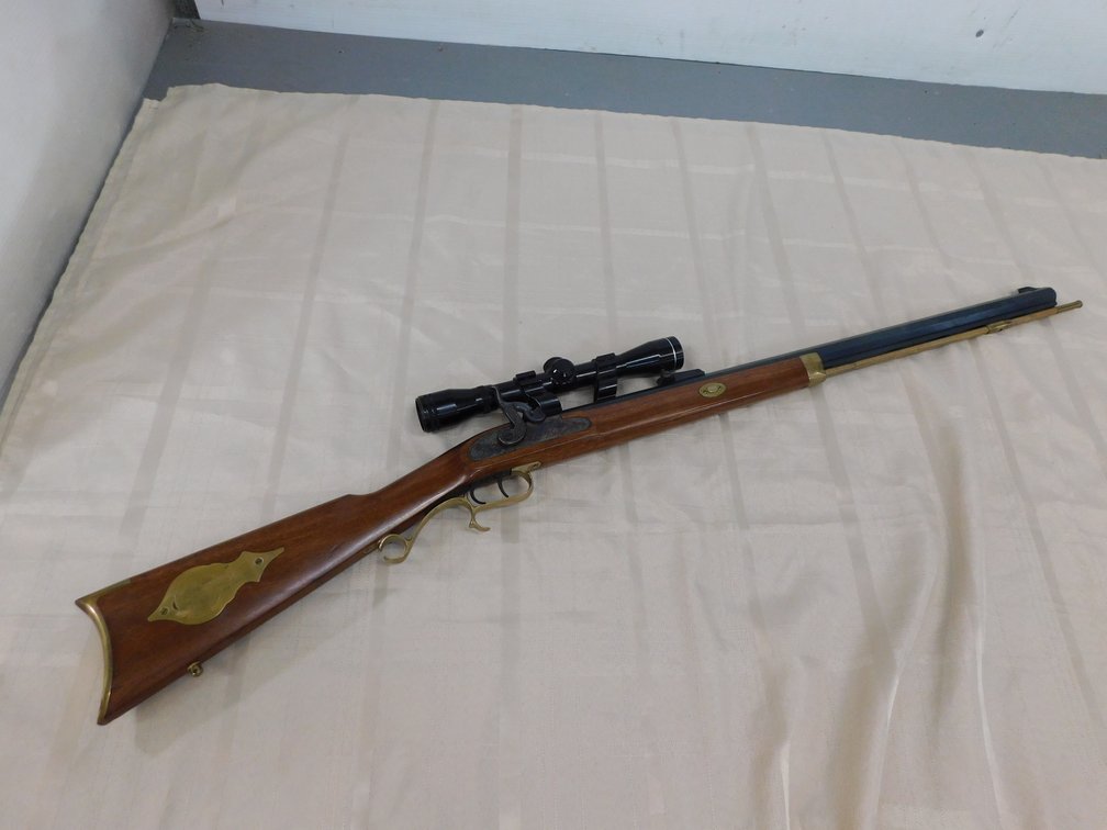Thompson Center Arms .50 Cal Hawken Black Powder Rifle, Tasco Fixed Power Scope, Serial NO.  352584
