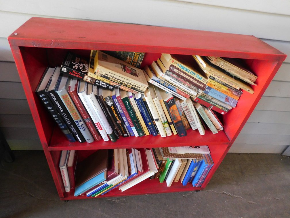 Book Shelf with Books 30" x 7 1/2" x 33 1/2" t