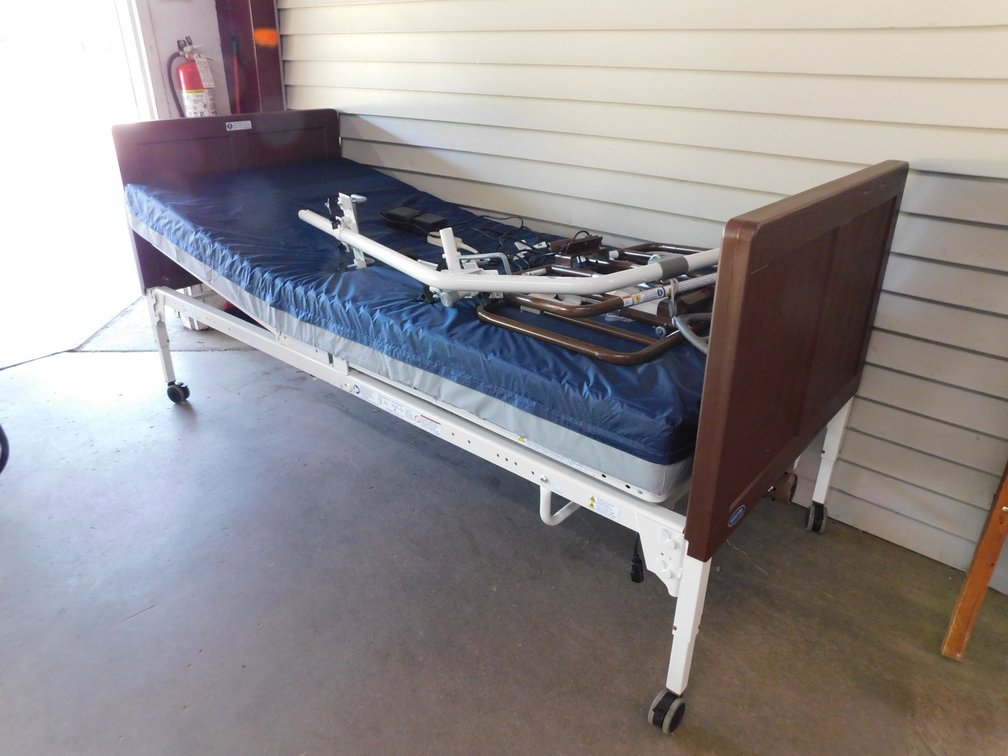 Invacare Twin Hospital Bed with Side Rails Etc.