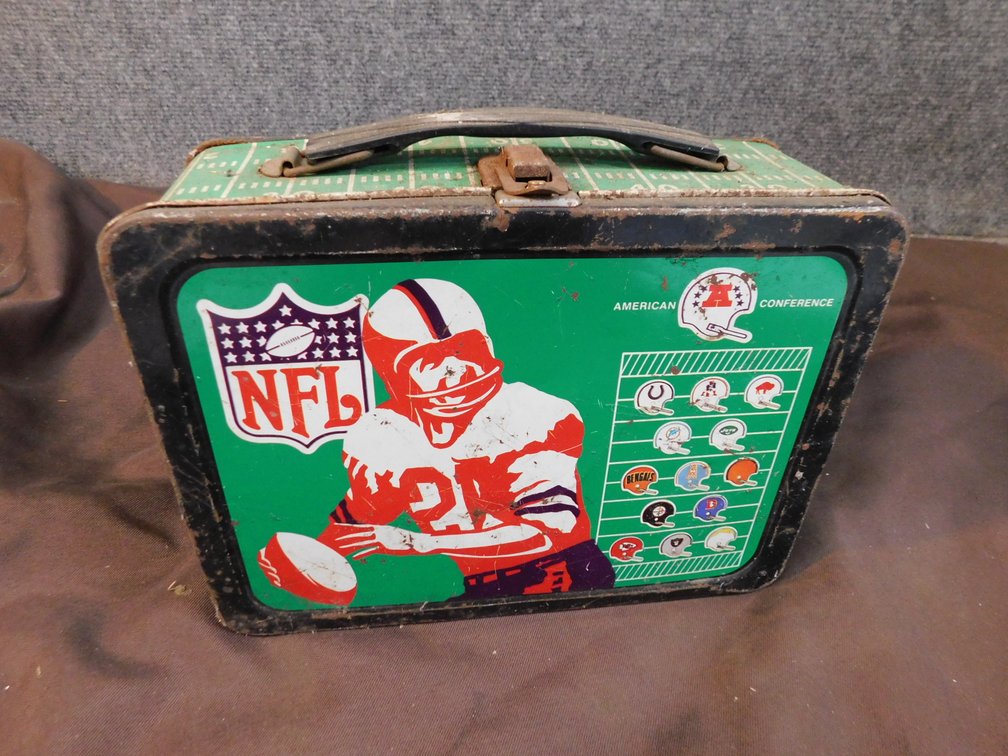 Vintage NFL Metal Lunch Box