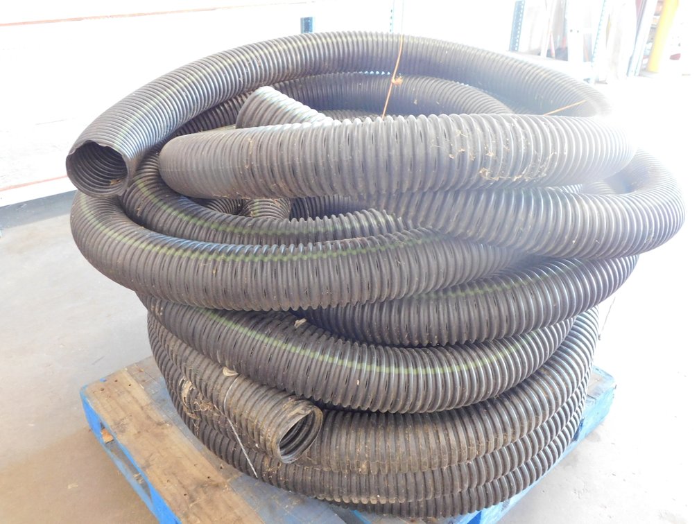 4" Corrugated Drain Pipe, Length Unknown, Please Preview