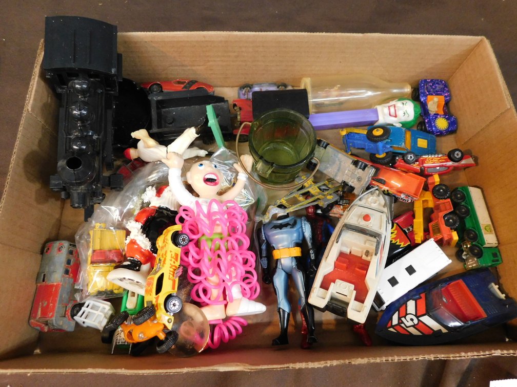 Die Cast Vehicles, Pez Dispenser, Action Figures etc.