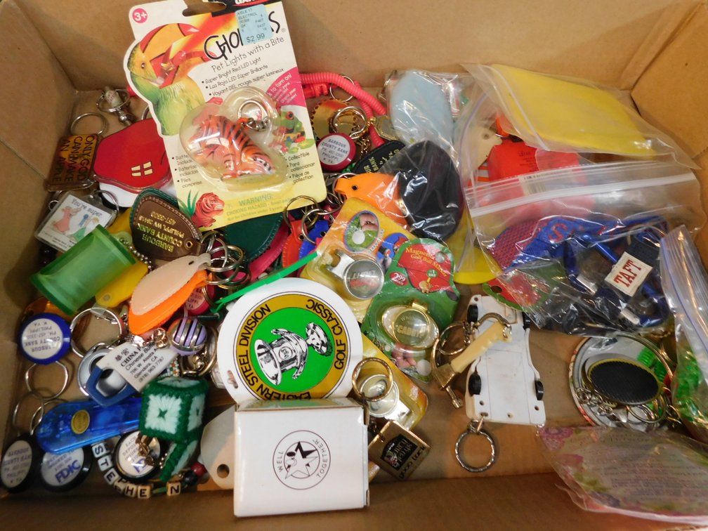 Collectible Key Chains, Buttons Etc.