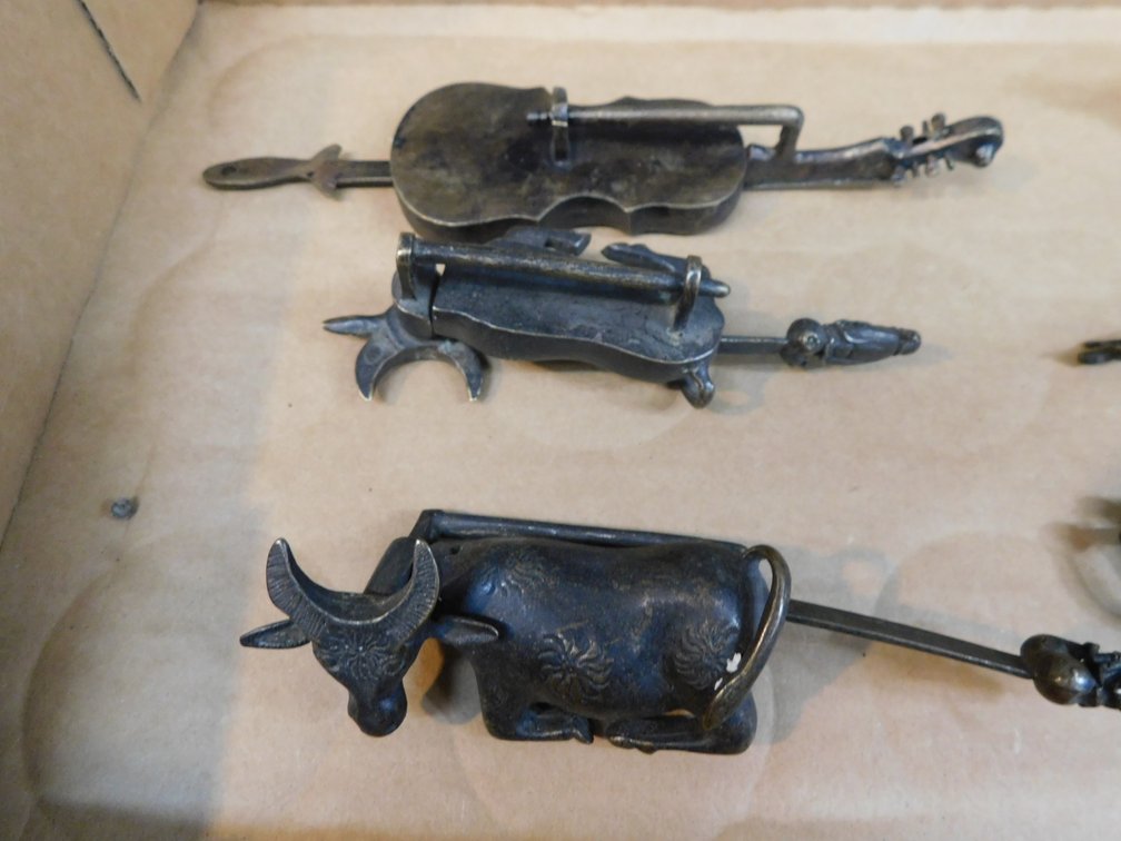Vintage Brass Handmade Chinese Locks