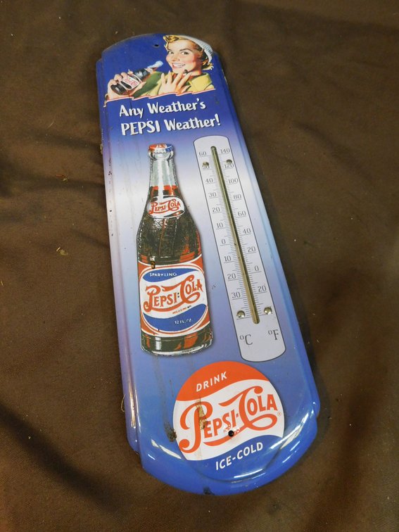 Pepsi-Coa Thermometer 17"