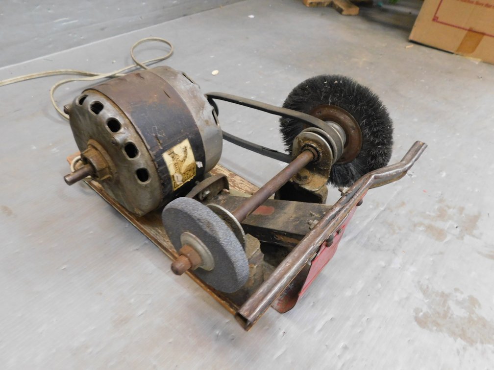 Single Phase Motor with Grinding Wheels