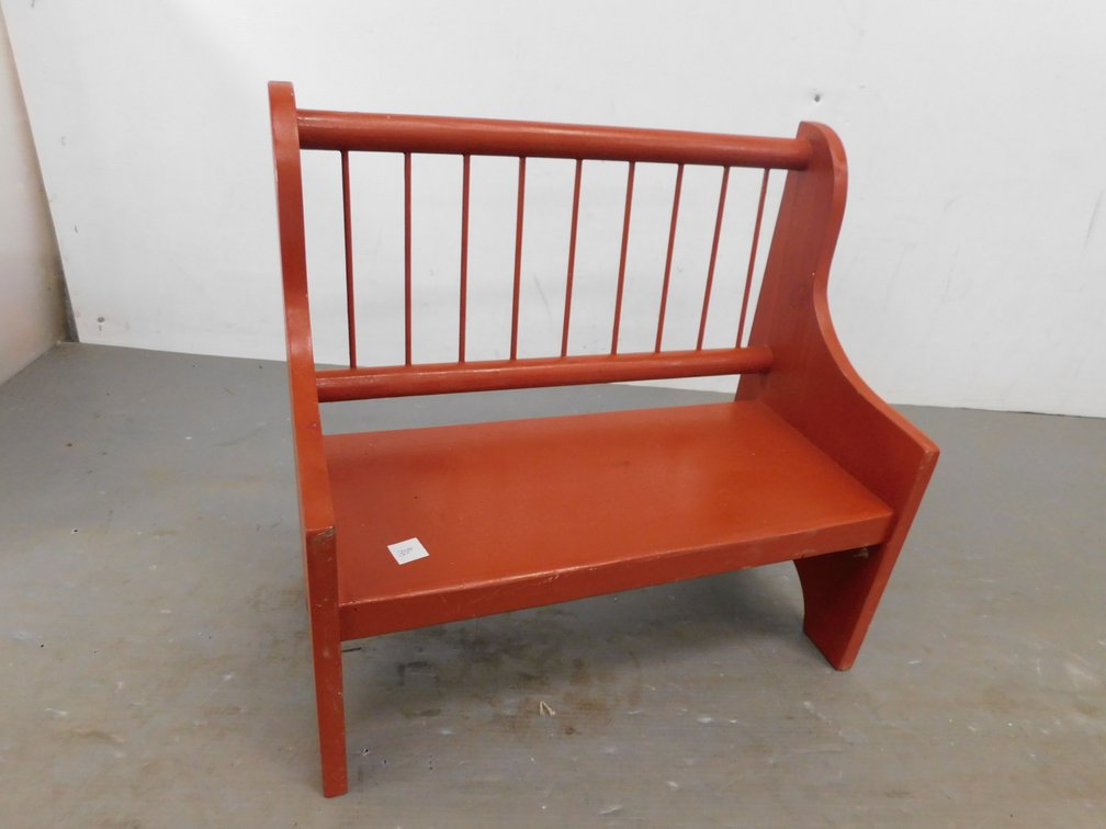 Doll Wood Bench 21 1/2" X 11 1/2" x 20 1/2" T