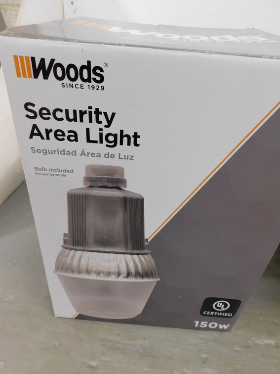 Woods Security Area Light, Appears New