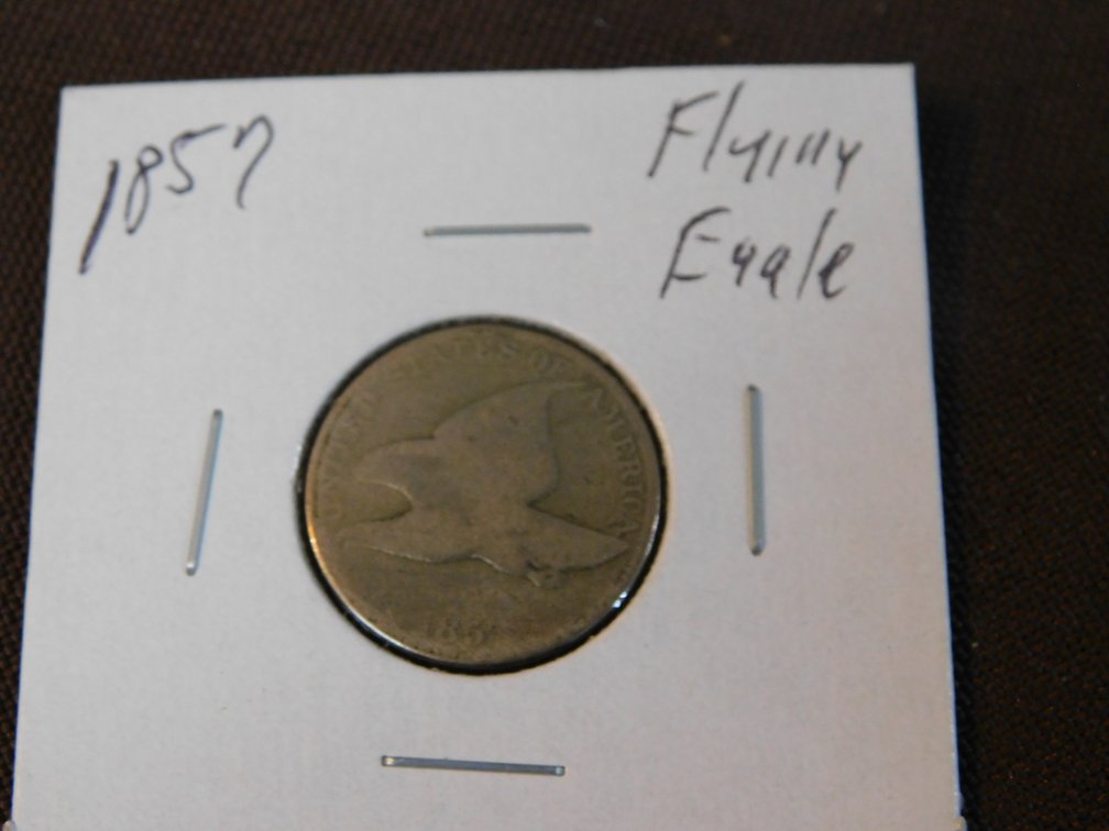 1857 Flying Eagle One Cent Coin