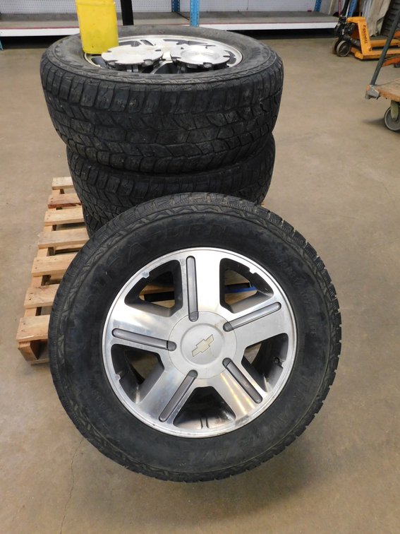 Set of 17" Six Lug Aluminum Chevy Wheels