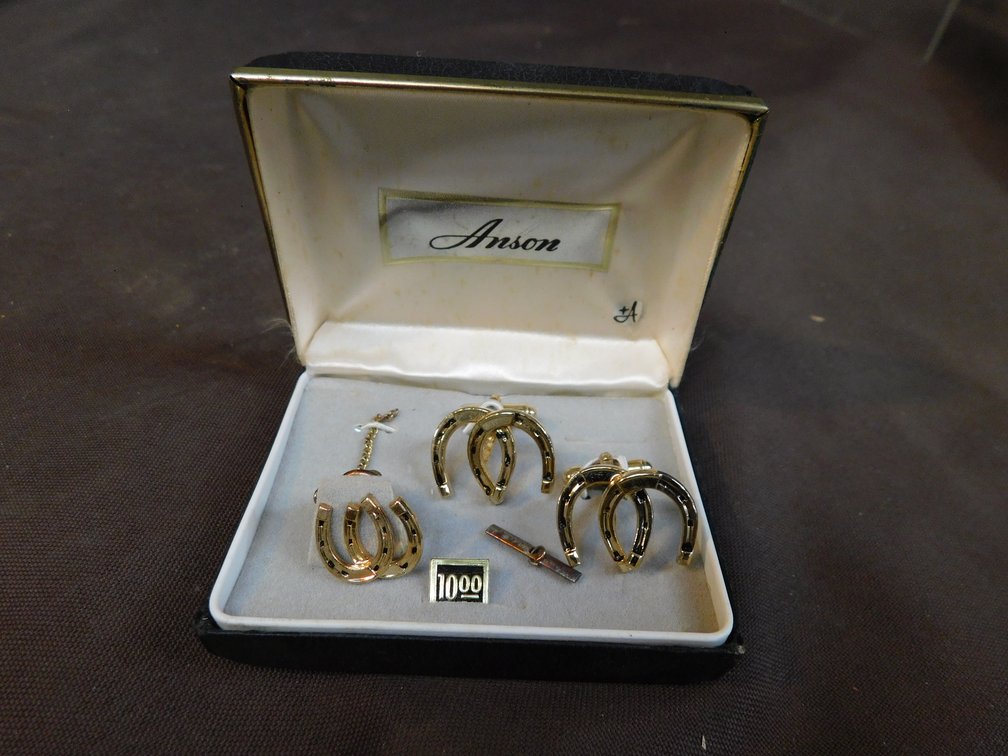 Anson Cuff Links and Tie Pin