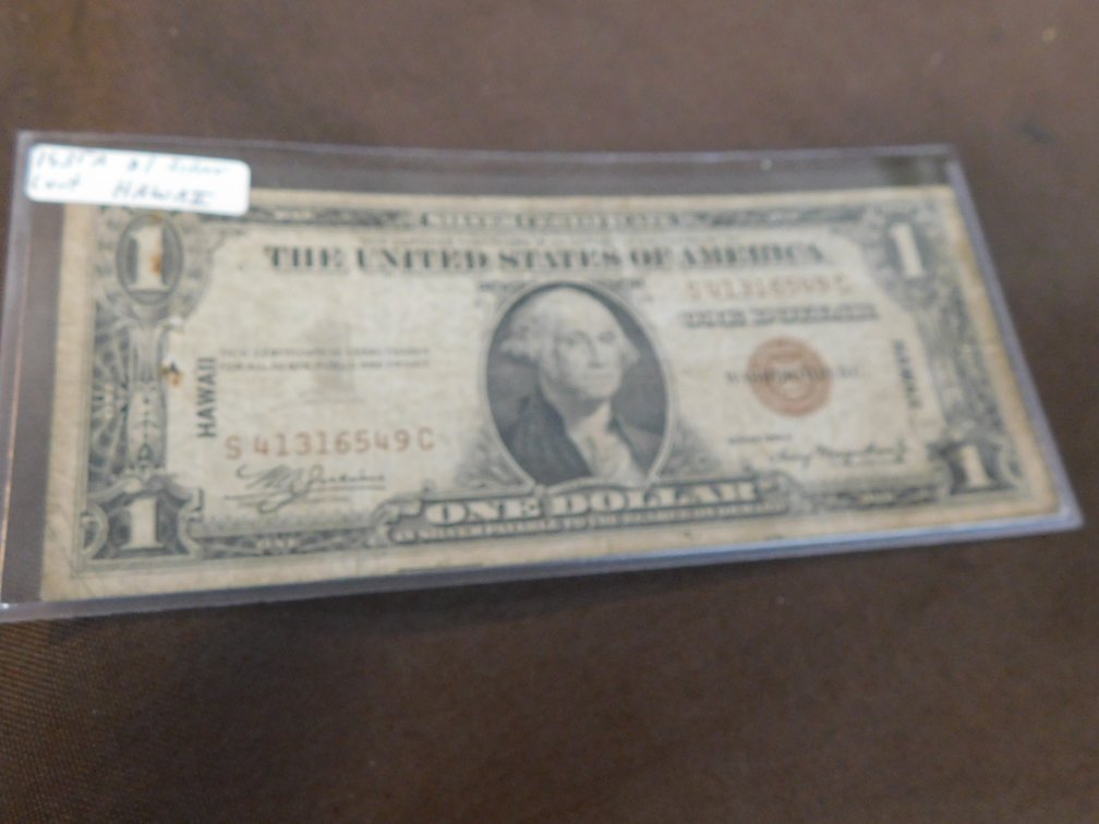1935 A U.S. $1 Bill, Hawaii