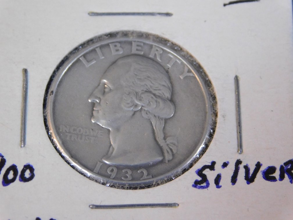1932-P, 90 Percent Silver, 1st Year Washington Quarter