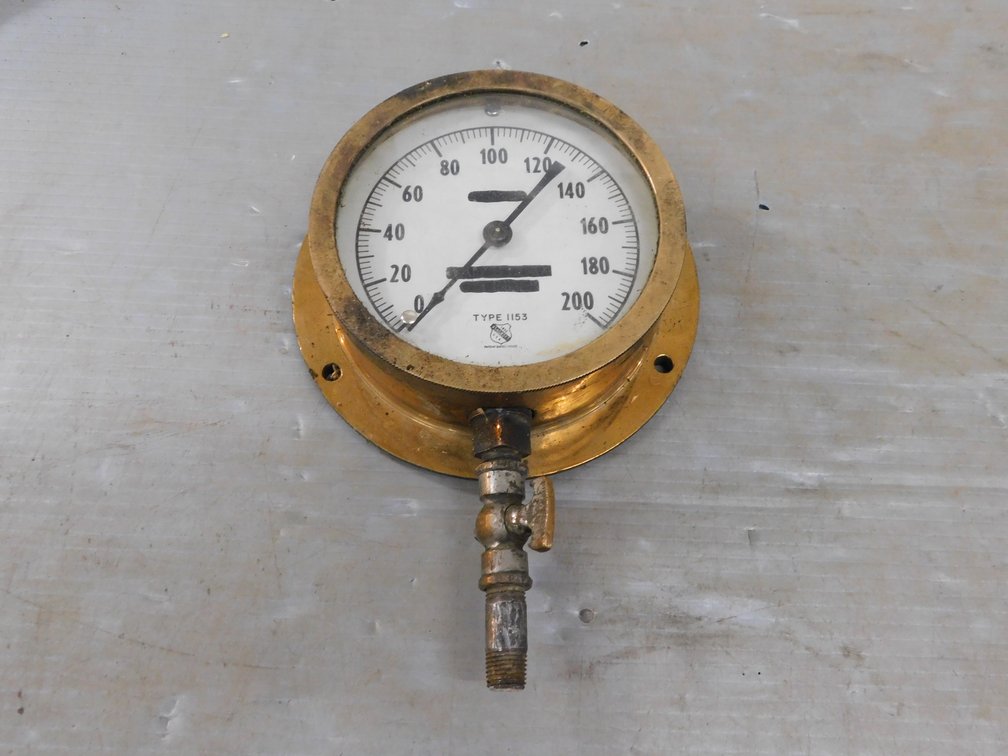 Ashcroft Type 1153 Brass Pressure Gauge