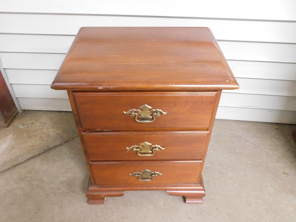Three Drawer Cherry House Night Stand