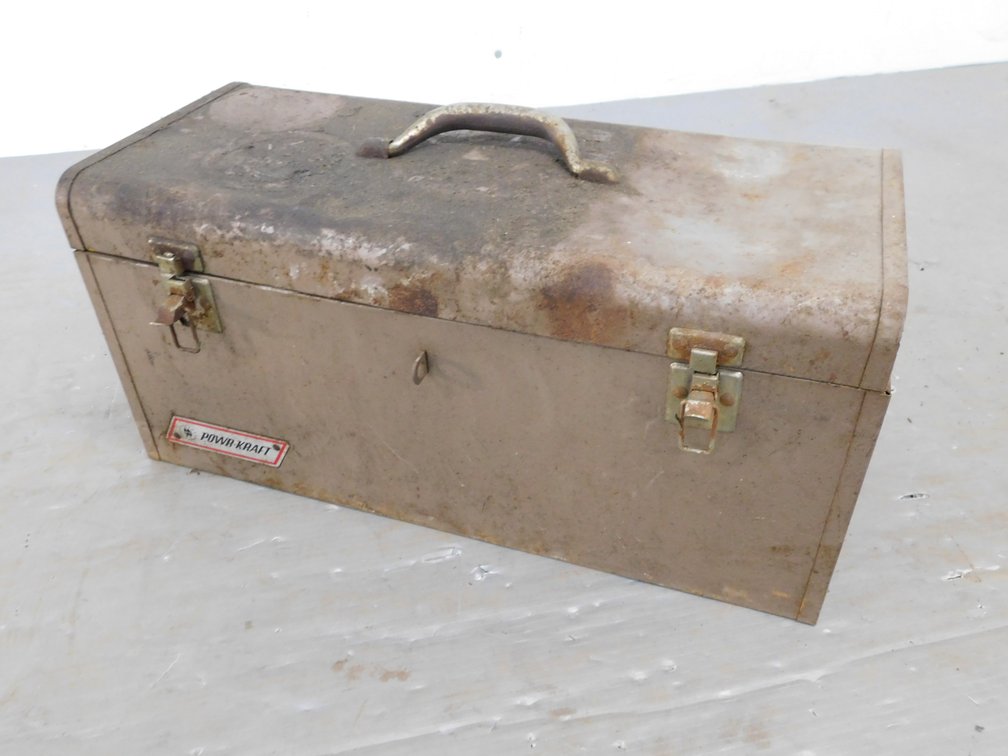 Power Kraft 20" Metal Tool Box with Contents