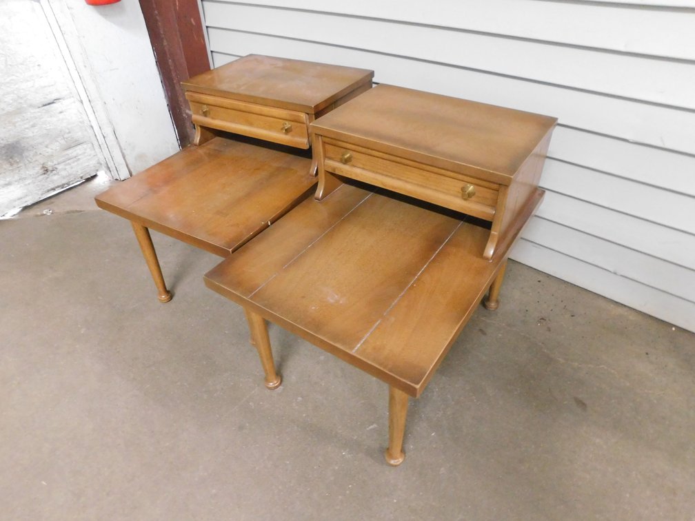 Two Vintage American Martinsville End Tables
